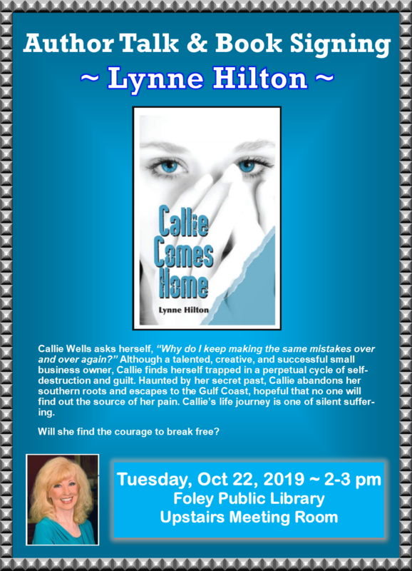 Author Talk and Book Signing – Lynne Hilton’s book “Callie Comes Home”