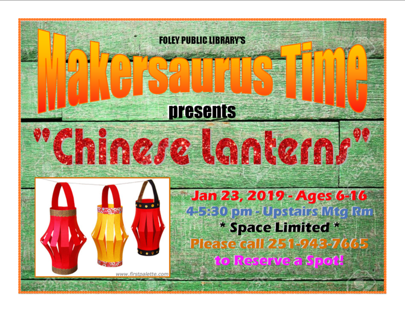 Makersaurus Time presents “Chinese Lanterns”
