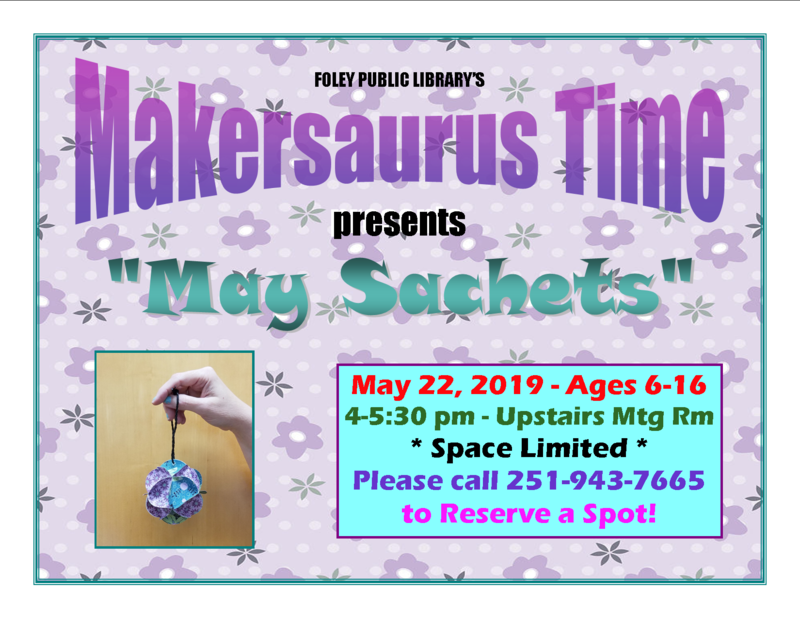 Makersaurus “May Sachets”
