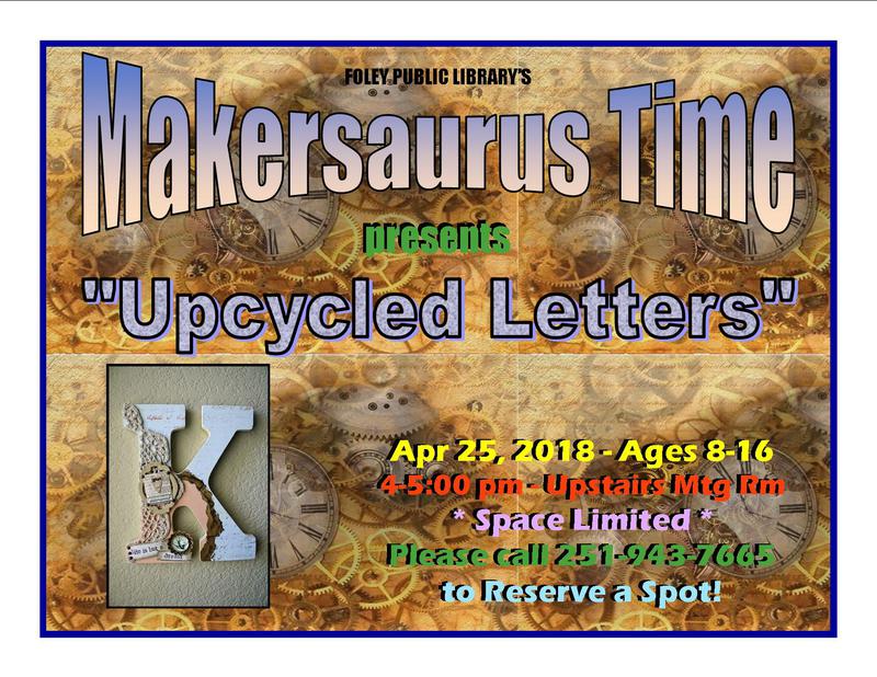 Makersaurus “Upcycled Letters”